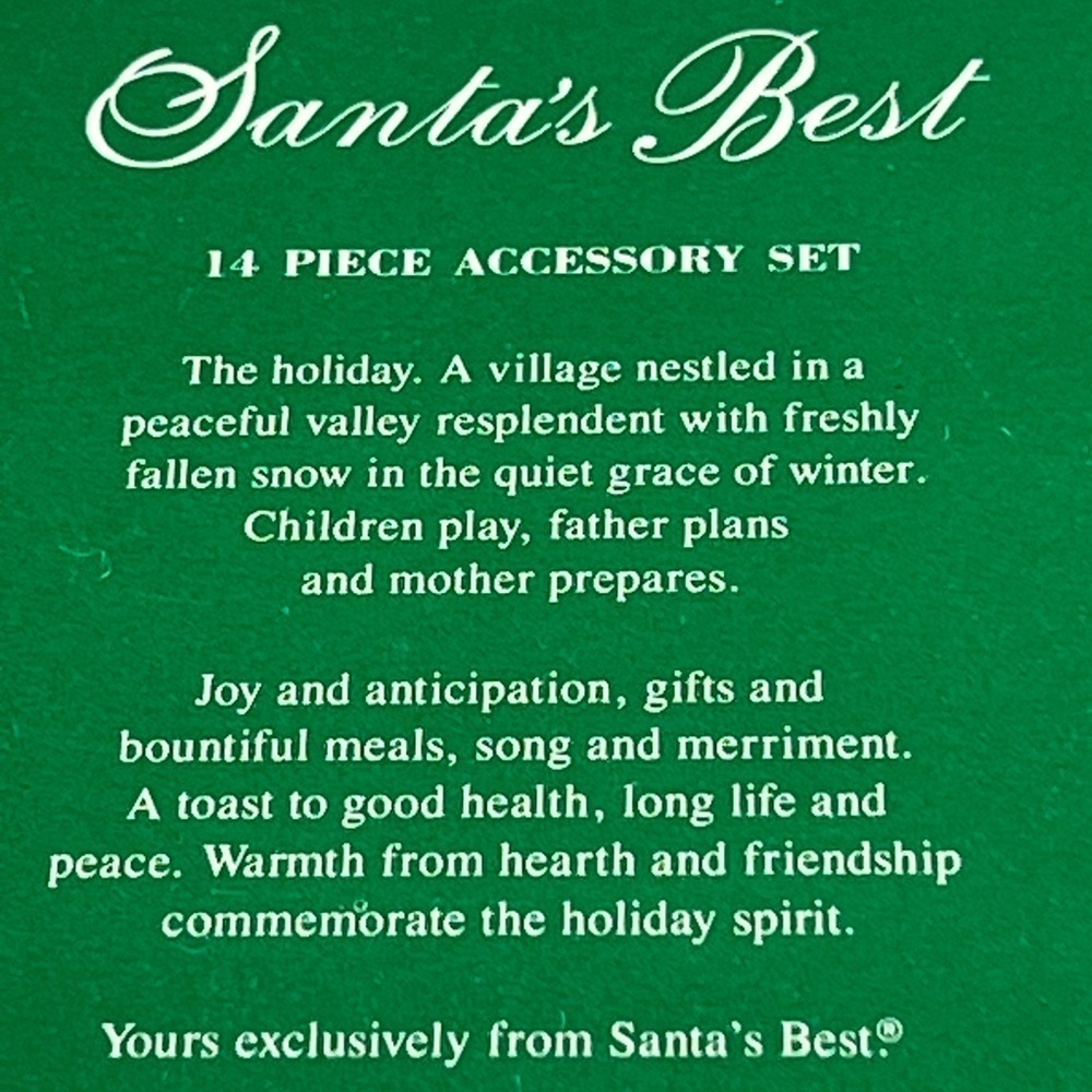 Santa’s Best Christmas Village Accessory Set 14 piece - Picture 5 of 9